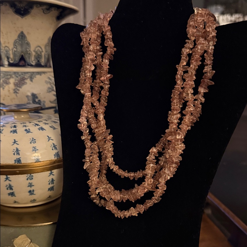 Elegant handmade amethyst chips Necklace